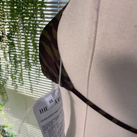 (NWT) Attico | Zebra Printed Bikini Set In Brown - Picture 3 of 6